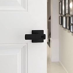 Kwikset Breton Interior Privacy Door Handle with