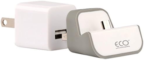 ECO Sound Engineering 12936 Socket Dock-It Wireless Micro USB Charging Station - Grey/White
