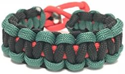 Tru550 African American Flag Adjustable Mens & Women Survival Jewelry Bracelet