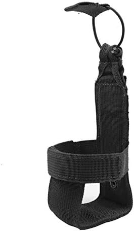 HGJVBFGH1 Simple Tactical Water Bottle Pouch Nylon Adjustable Magic Tape Canteen Cover black