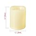 UPBASICN 12 Pieces LED Flameless Battery-operated Votives Candles/Unscented LED Candles/Flameless Candles/Flickering Tealights for Garden wedding,Party,Festival Decorations etc (Batteries Included)
