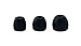 Panasonic drops360°LUXE Premium In-Ear Stereo Headphones RP-HJX20-K (Black and Silver) Powerful Bass, with Travel Case
