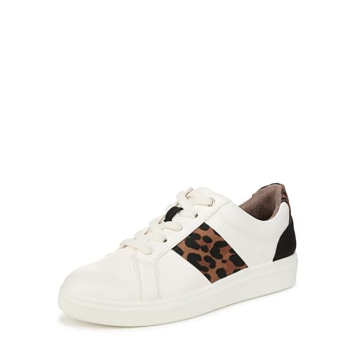 Bzees For Lifestride Women’s Happy Friday Sneaker, White/Leopard, 11