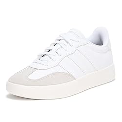 adidas Men's Barreda Sneaker, White/White/Grey, 5.5