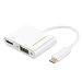 USB C to HDMI +VGA Adapter, CableCreation Type C to HDMI 4K VGA 1080P Converter, Compatible with MacBook Pro 2019 2018, iPad Pro 2018, Chromebook Pixel, XPS 13,Yoga 910, Surface Go, Galaxy S10, LG G5 primary