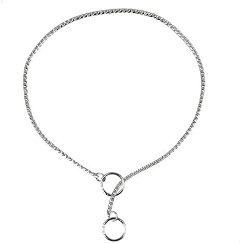 Bosun(TM)Dog Training Collars Snake P Choke Metal Chain For Dogs Size XS S M Large XL Dogs