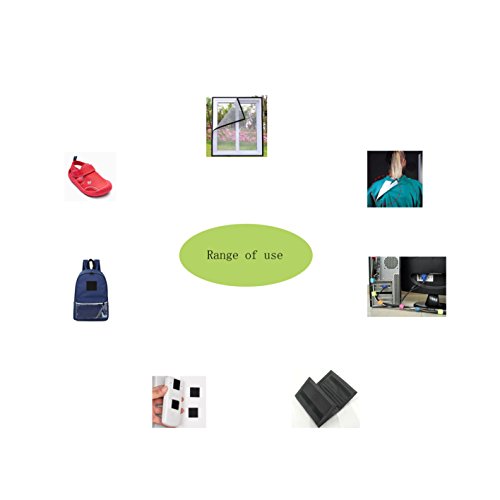 Wish you have a nice day 1.5 Inches Black Sew on Hook and Loop Fastener Sew (1.5inch, 10 yards)