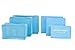 6 sets travel Organizers Packing Cubes Luggage Organizers Compression Pouches (Light blue)