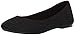 Skechers Women's Casey-Engineered Textured Knit Skimmer Ballet Flat, Black, 8 M US
