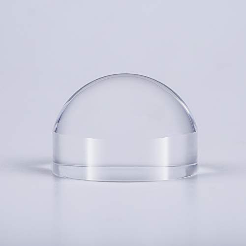 BIJIA 2.5" 65mm Optical Acrylic Portable Paperweight Magnifier Extremely Clear Reading Aid Magnifying Glass Dome Easy to Glide for Reading Books,Map,Newspaper and Magazine - Thumbnail 2
