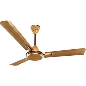 Orient Electric Quasar Orna. Shine 1200mm Ceiling Fan (Gold/Chocolate)