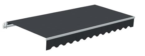 Jet-Line Gelenkarmmarkise Markise Sunpower 5 m in anthrazit-anthrazit Sonnenschutz Beschattung Sonnenstore Garten Gartenausst