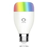 LINGANZH WiFi Smart Bulb, LED RGB Color Changing Smart LED Light Bulb, Dimmable Night Light, No Hub Required - Remotely Control - Timing Function, Work with Alexa and Google Home, E27 6W 1pack