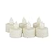CANDLE CHOICE Battery Operated Flameless Tea Lights with Timer Realistic Flickering Fake Electric LED Tealight Candles Set for Halloween Christmas Party Wedding Decorations Batteries Included 12 Pack