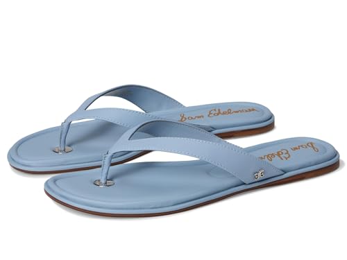 Sam Edelman Women's Remi Flat Sandal, Blue Breeze, 6.5