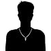 Ritastephens Sterling Silver Polished Italian Crucifix Cross Charm Pendant Curb Chain Necklace, 20