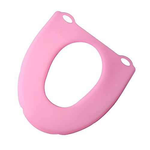 Healifty Folding Potty Seat Elongated Toilet Seat Silicone Closestool Mat Thicken for Home Public