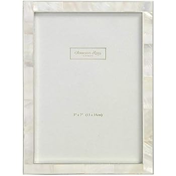 Addison Ross, Shell Photo Frame, 5x7, Mother of Pearl & Silver, 5 x 7 Inches