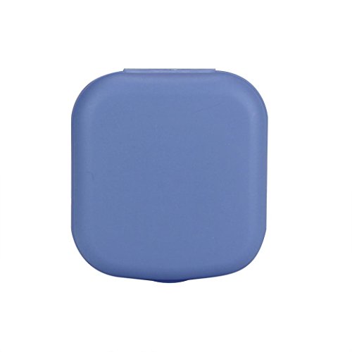AMA(TM) Portable Bottle Mini Contact Lens Case Box Travel Kit Easy Carry Mirror Container Holder (Purple)