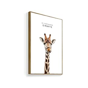 Framed for Living Room Bedroom Giraffe for