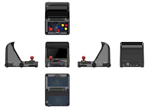 Julyfox Mini Arcade Games Machine Portable, Handheld Retro Game Consoles 3000 Classic Arcade Video Games W/Joystick 4.3 inch TV Support Contra Street Fighter Donkey Kong Galaga for Kids 80s 90s Black