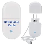 USB-c Fast s8 s9 Charger - Type C Wall Chargers with Retractable Cable Compatible with Samsung Galaxy s8 s9 s10 Plus note8 note9 Plus 8 9 USB c Nintendo Switch Google Pixel Phone Fast Charging Travel