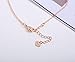 S.J JEWELRY Womens Handmade CZ Simple Delicate 14K Gold Plated/Rose Gold Plated/Silver Plated Lariat Simple Baton Adjustable Y Necklace-Y-Baton-Rose