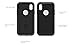 OtterBox Defender Series Case for iPhone Xs & iPhone X (Case Only - Holster Not Included) Non-Retail Packaging - Stormy Peaks