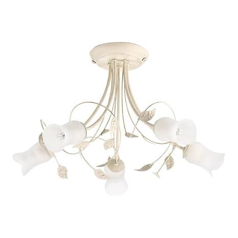 Ex John Lewis Amy Ceiling Light 5 Arm Cream Amazon Co Uk Lighting