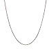 Honolulu Jewelry Company 14K Real Solid Rose Gold 0.5mm or 1mm Box Chain Necklace, 16
