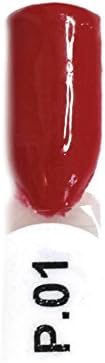 EZ DIP Gel Color Dip Powder P.01 Solid Medium Red Dipping Powder 2oz. Jar