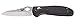 Benchmade - Mini Griptilian 555HG Knife, Sheepsfoot Blade, Plain Edge, Black Handle , Satin Finish