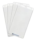 Large 4x8 Ticket Badge ID Holder - Pack of Four
