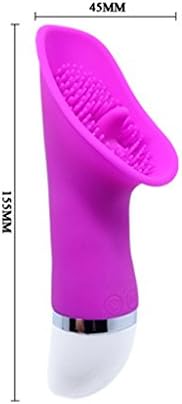 AUGSEP Lip Licking, 30 Frequency Cli toris Breast Stimulator Thrilling Tongue Brush Vibr at ing for Women (White)