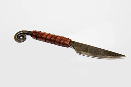 Original Gift - Letter Opener - Hand Forged Knife- Sports- Hand Made Genuine Leather Case- Polished & Hardened Blade - Vintage- Art Collection- Antiquity- Great Gift Idea- by Toferner ...