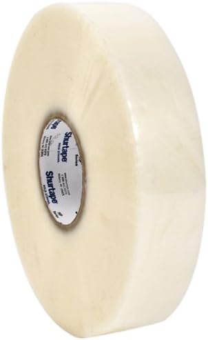 Pratt Plus HP 100 Shurtape Polypropylene General Purpose Premium Economy Hot Melt Tape, 1.6 mil Thick, 1000 yds Length x 2" Width, 3" Core, Clear (Pack of 6)