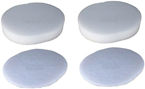 Techypro 4 Pack Replacement Kits for Shark Nv80 Nv70 &UV420 Part# Xff80 Vacuum Cleaners Replacement Foam & Felt Filter Washable Reusable