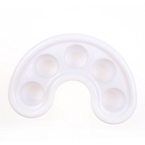 Generic Premium Quality Set of 3pcs Acetone Resistant Plastic Nail Art Soaking Trays (White Color)