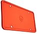 Rightcar Solutions Silicone License Plate Frames | The Original Premium Grade Silicone Car Plate Frame | Rust Proof, Rattle Proof, Weather Proof License Plate Holder (Red)