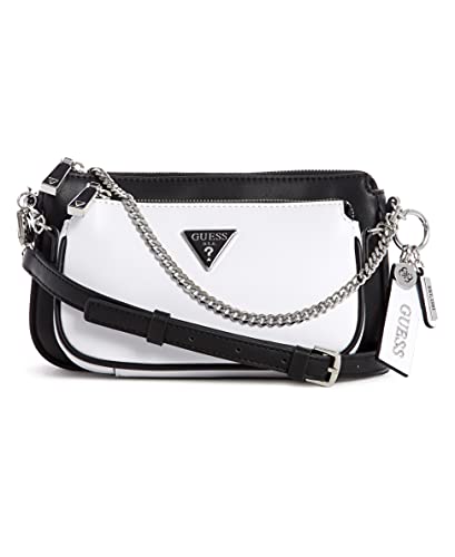 guess arie double pouch crossbody bag
