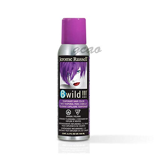 Jerome Russell B Wild Temporary Hair Color Spray 3.5oz (Set of 2, Panther Purple)