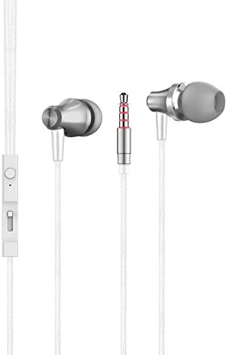 Yenl Earbuds,Wired Running Headphones with Microphone Stereo Earphones For iPhone Samsung HTC Nokia I Pad (Gray)