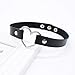 Leather Choker Collar For Women,Sexy Soft PU Leather Choker Necklace (Black)