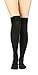 STYLEGAGA Winter Cozy Cable Knit Over The Knee High Boot Socks (One Size: XS to M, Cozy Cable_Basic 3Pair)