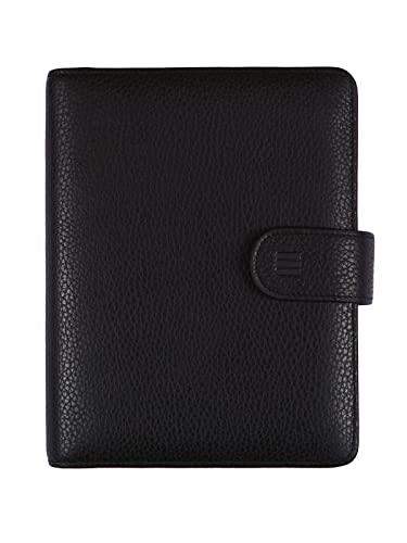 Finocam - Andrea 2026 Open Leather Organiser Agenda Week to View Vertical January 2026 - December 2026 (12 months) Black Portuguese