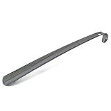 CITY Long Handled Stainless Steel Metal Sturdy Shoehorn with Hanging Hole