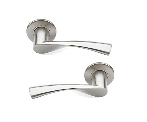 Bricard 668550 Pair of Handles on Stainless Steel Rosette Tempo Design Gospel