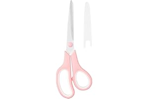 8" All Purpose Scissors Ultra Sharp 2.5mm Thick Blade Shears Comfort-Grip for Office Desk Accessories Sewing Fabric Home Craf