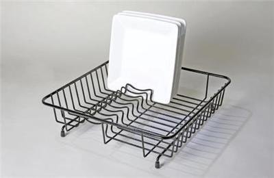 Delfinware Black Plastic Coated Standard Dish Drainer