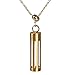 V-Moro Compatible Jewely Necklace Stainless Steel Accessory Metal Pendant for Fitbit Flex 2 Tracker (Pendant Gold)